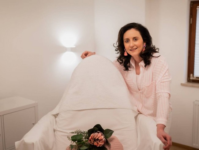 Anna Maria Moßhammer in ihrem neuen Kosmetikstudio "Die Hübscherei am Plainberg"